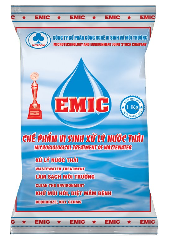 Chế phẩm (men) xử lý nước thải EMIC
